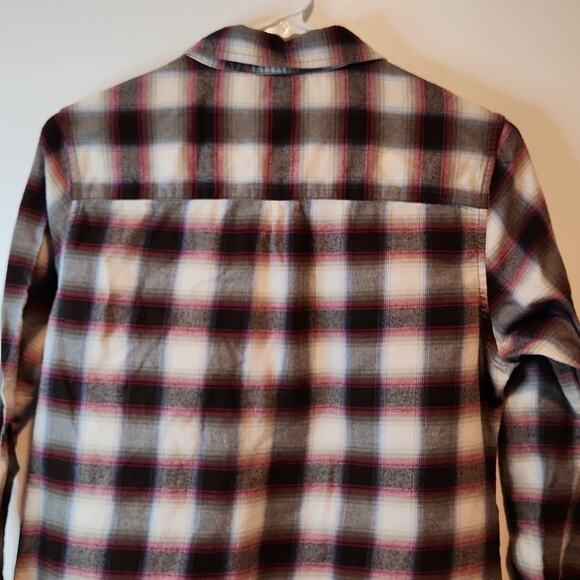 Pendleton Flannel Shirt Women's Size Medium Gray/Black/White EUC VERY NICE!! - Picture 8 of 11